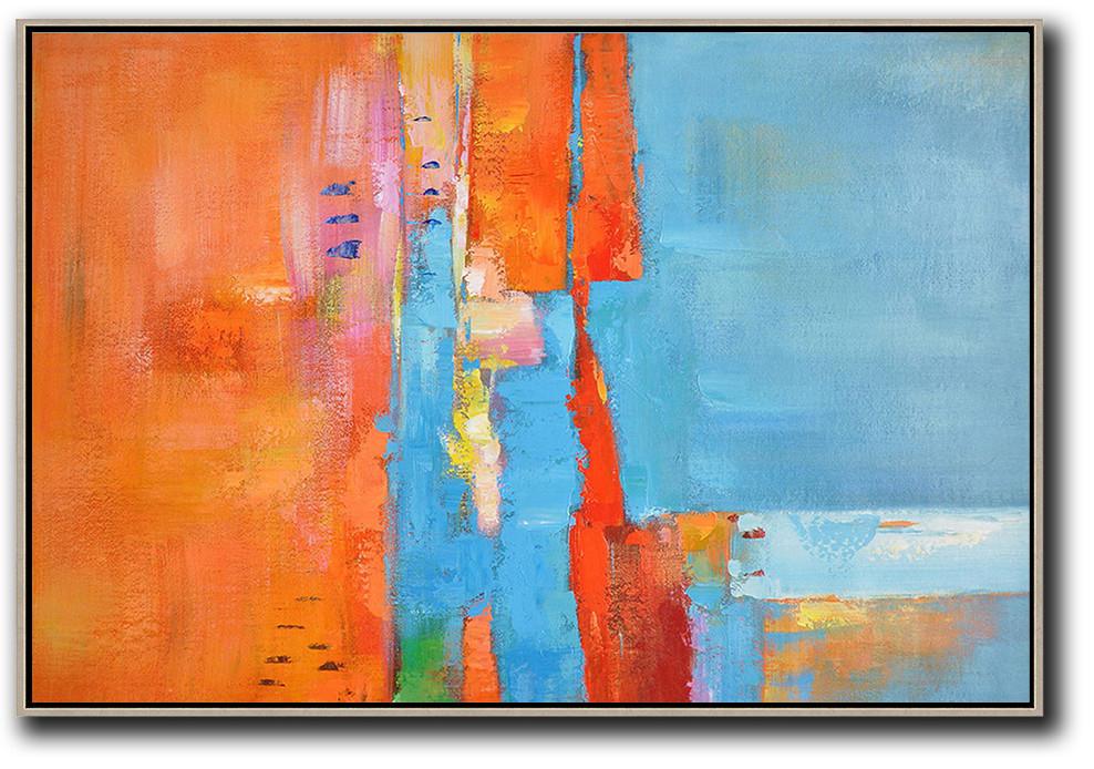 Oversized Horizontal Contemporary Art - Stretched Canvas Prints Extra Large